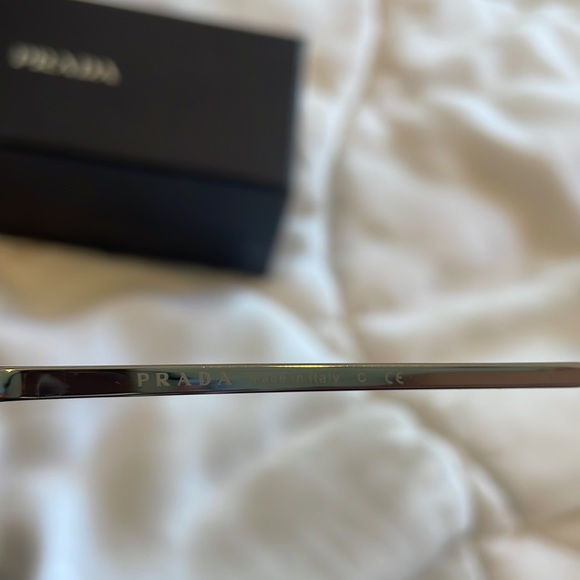 Prada 66mm Irregular Cat Eye Sunglasses - Picture 4 of 5